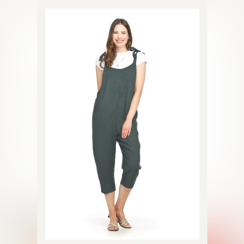 Comfortable Green Jumpsuit for Women- Cotton blend
